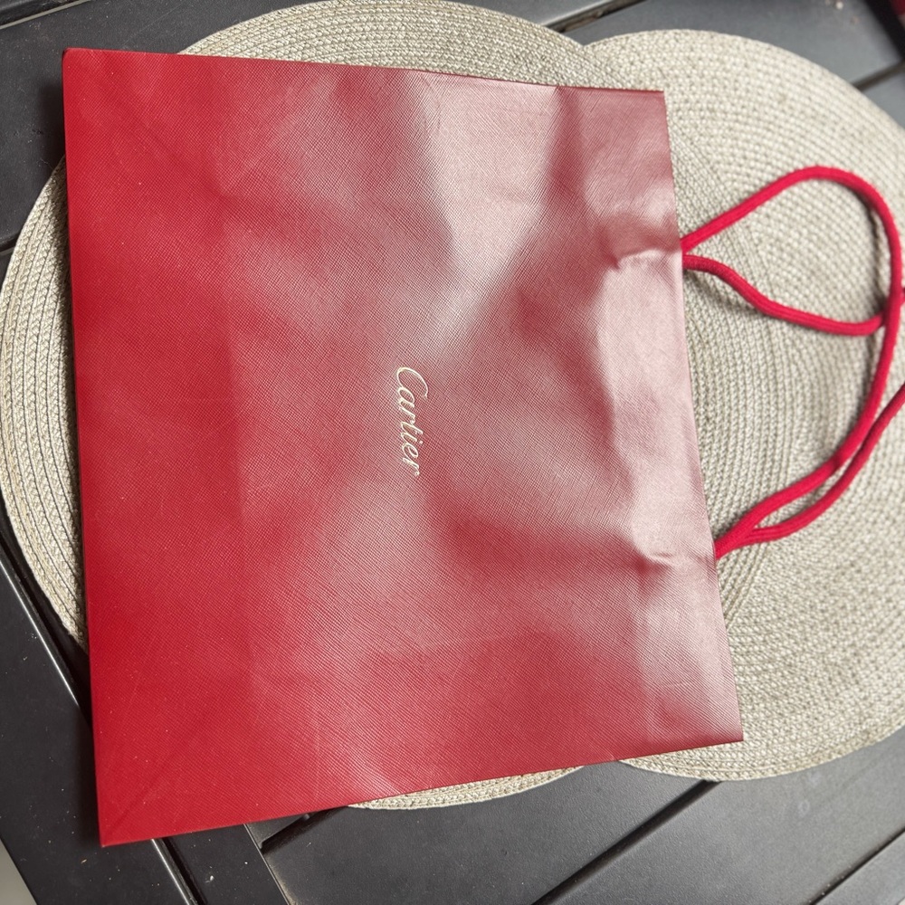 Cartier Red Shopping Bag